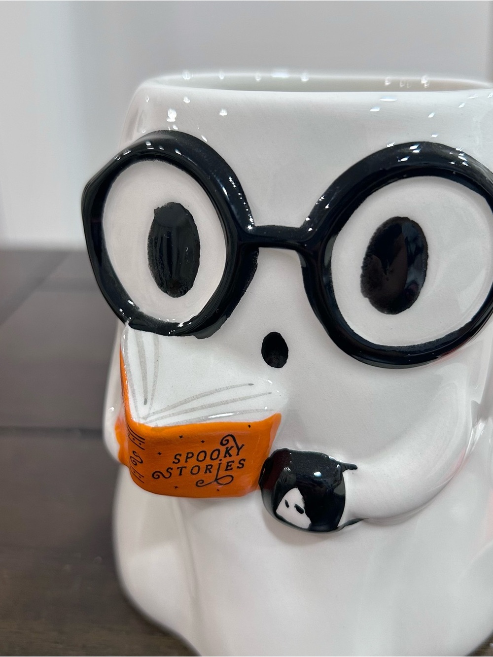 Ghost Reading Book Halloween Fall Mug - Picture 2 of 2